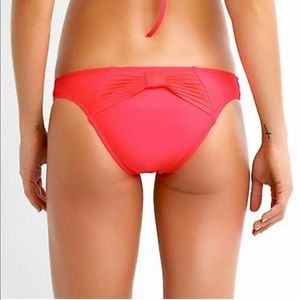 Seafolly Goddess Bow Back Bikini Bottom Peach Pink Size 6